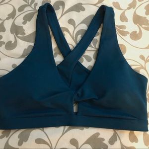 Key-hole cut fabletics sports bra